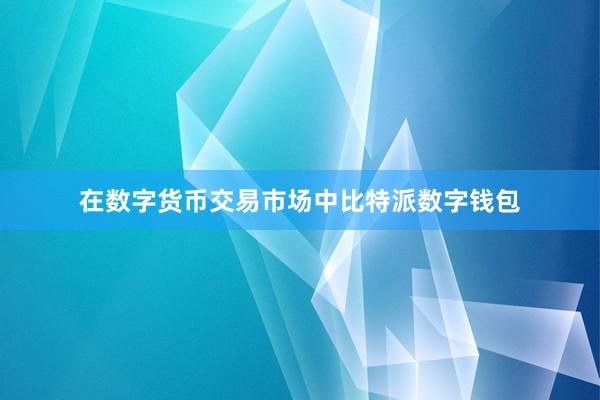 在数字货币交易市场中比特派数字钱包