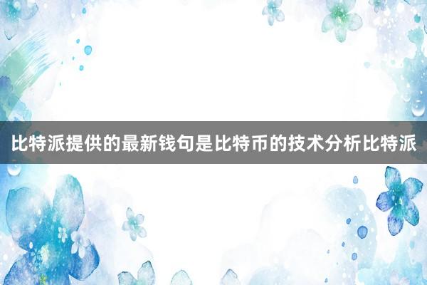 比特派提供的最新钱句是比特币的技术分析比特派