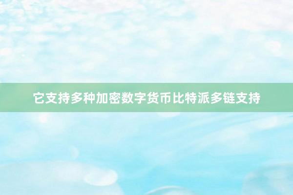 它支持多种加密数字货币比特派多链支持