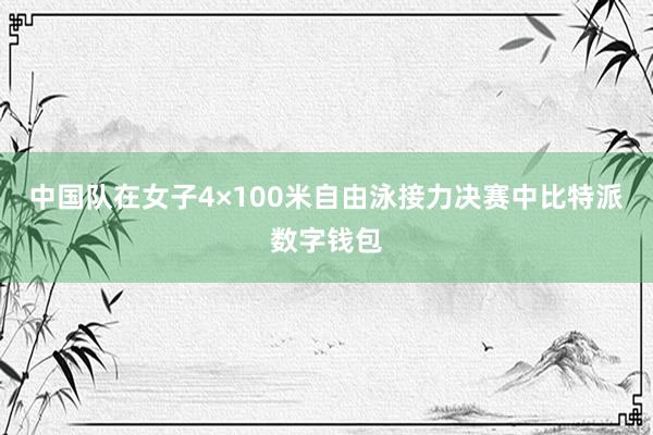 中国队在女子4×100米自由泳接力决赛中比特派数字钱包